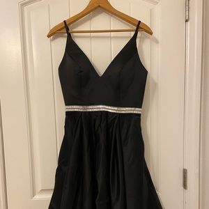 Black Dress with Rhinestones